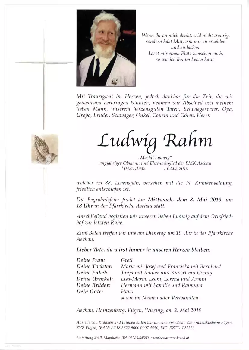 Parte von Ludwig Rahm